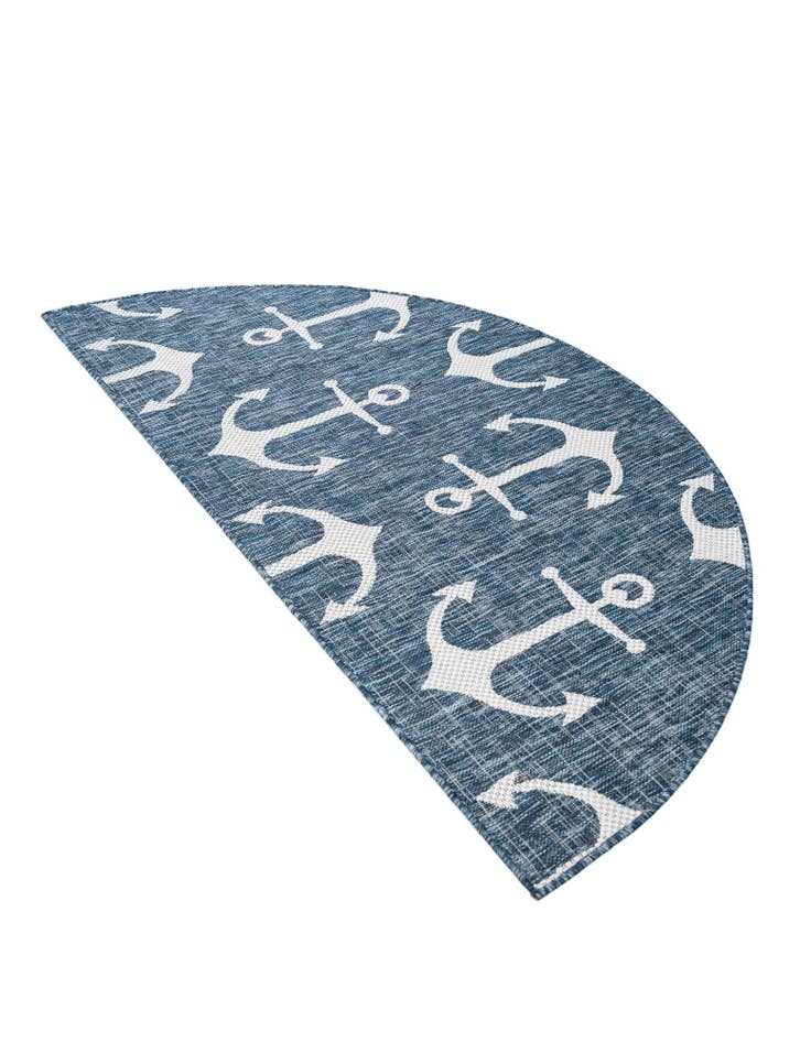 Detail image of  3' x 6'  Washable Coastal Indoor / Outdoor Hearth Rug