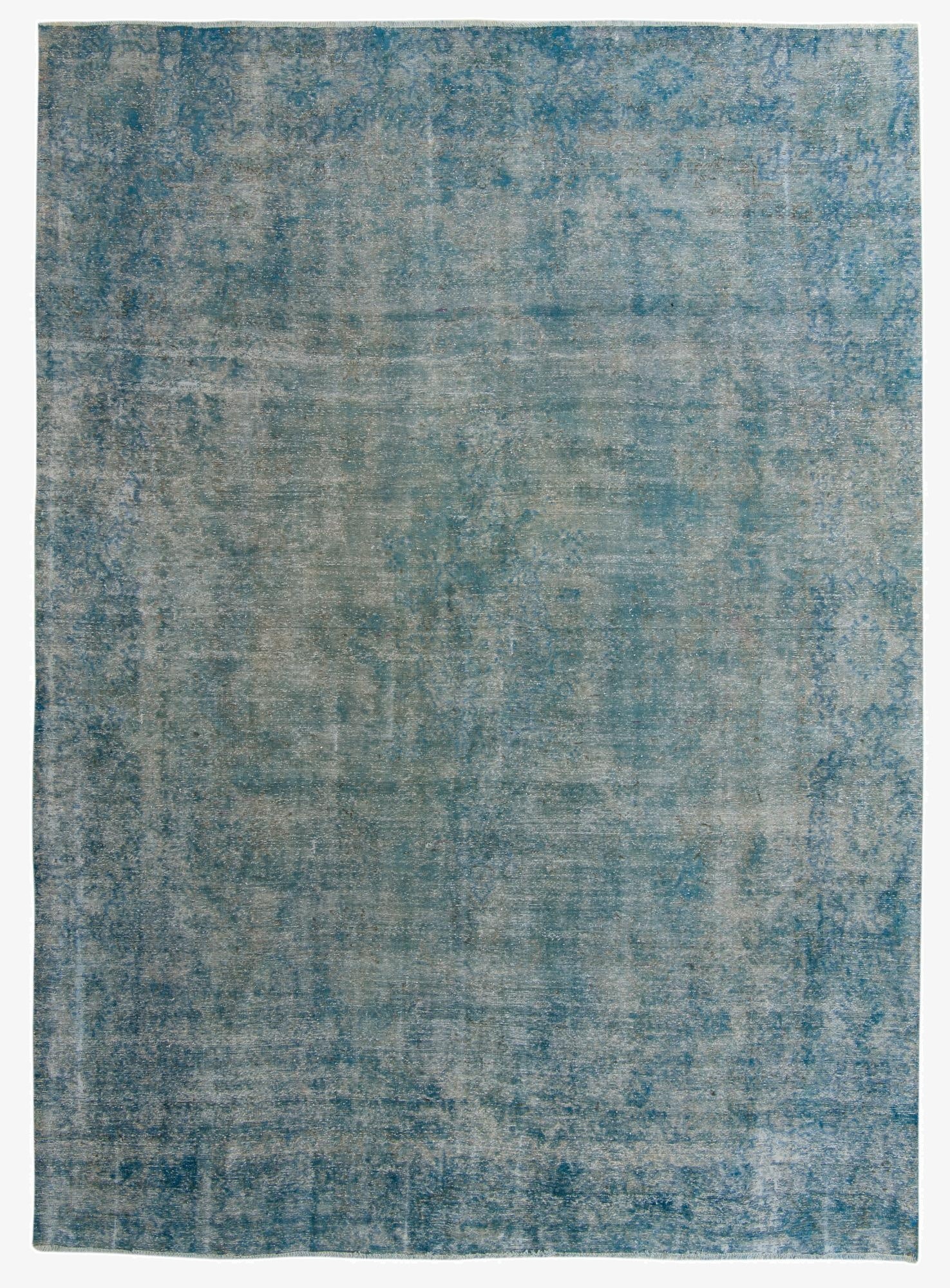  9' 3 x 12' 8  Hand Knotted Ultra Vintage Persian Wool Rug