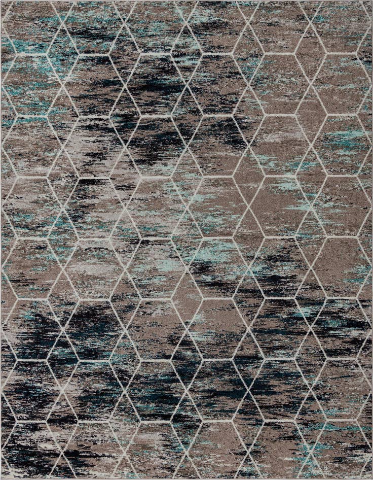 Detail image of  9' x 12' Lattice Frieze Rug