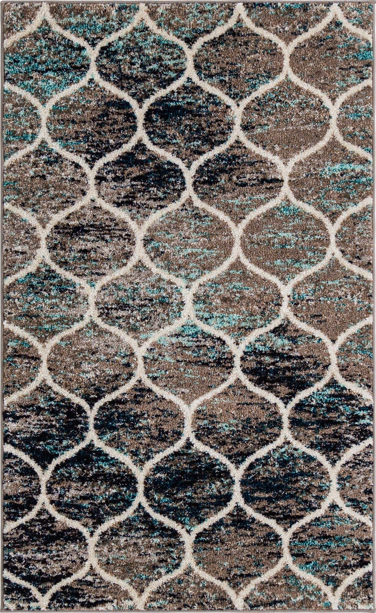  3' x 5' 3 Lattice Frieze Rug