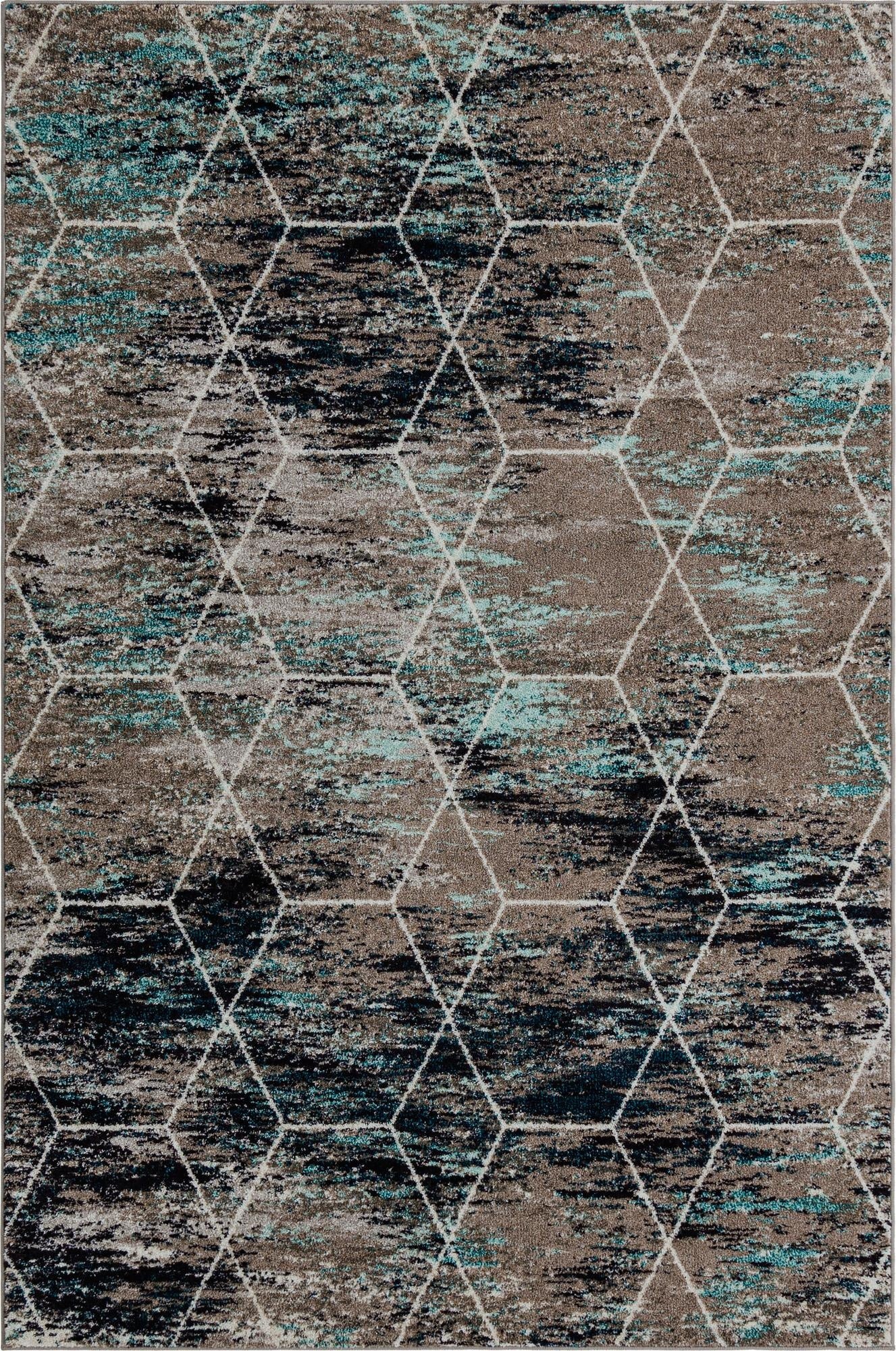  6' x 9' Lattice Frieze Rug