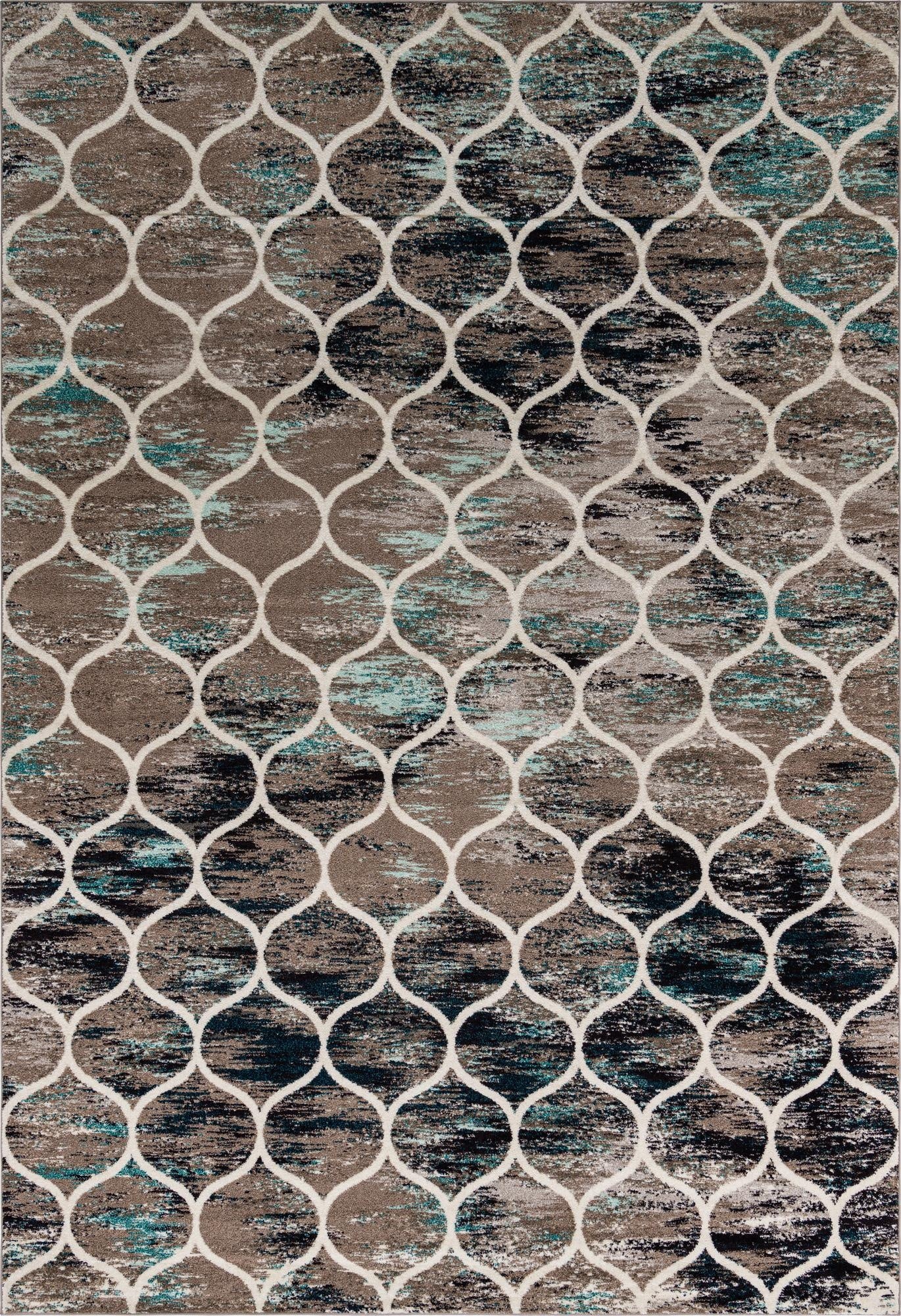  10' x 14' Lattice Frieze Rug