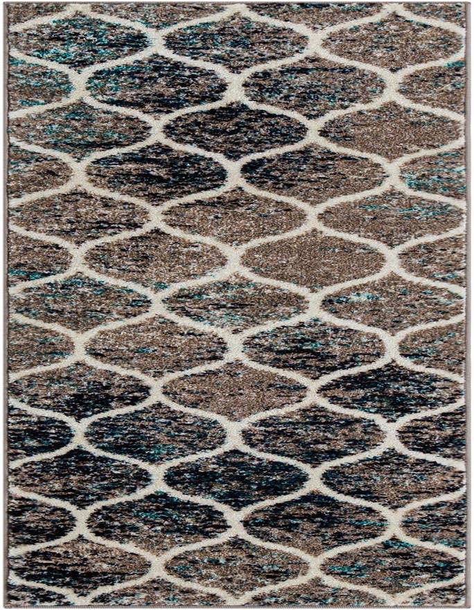 Detail image of 2' x 6' Lattice Frieze Runner Rug