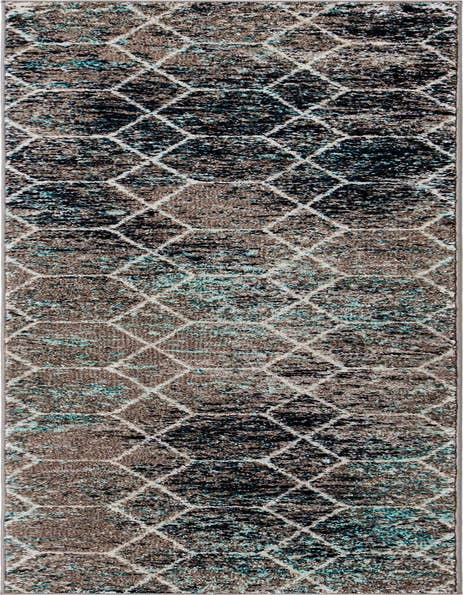 Detail image of  2' x 8' 8 Lattice Frieze Runner Rug