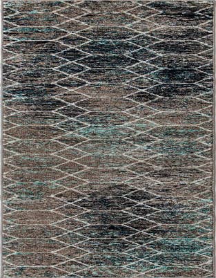 Detail image of  2' 7 x 12' Lattice Frieze Runner Rug