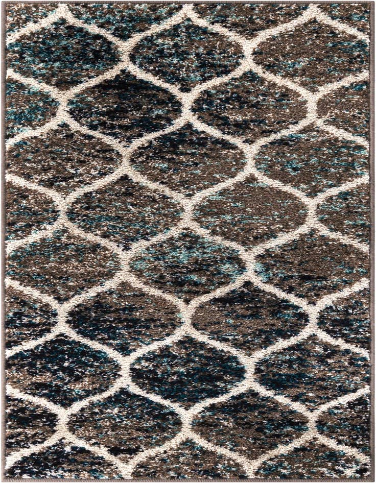 Detail image of  2' x 4' Lattice Frieze Runner Rug