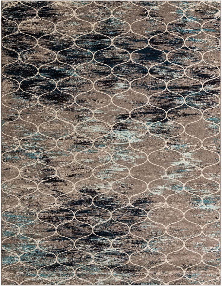 Detail image of  8' x 17' Lattice Frieze Runner Rug