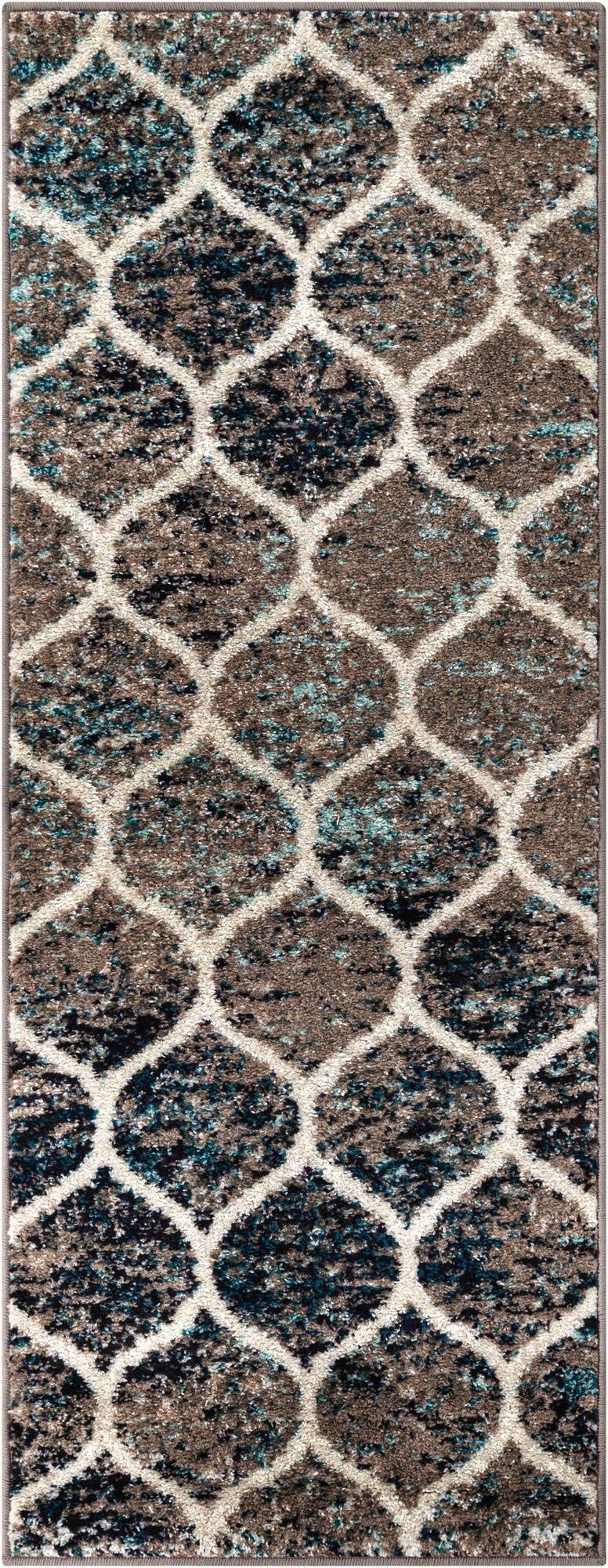  2' x 5' 3 Lattice Frieze Runner Rug