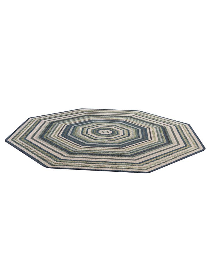 Detail image of  7' 10 x 7' 10  Washable Baja Indoor / Outdoor Octagon Rug
