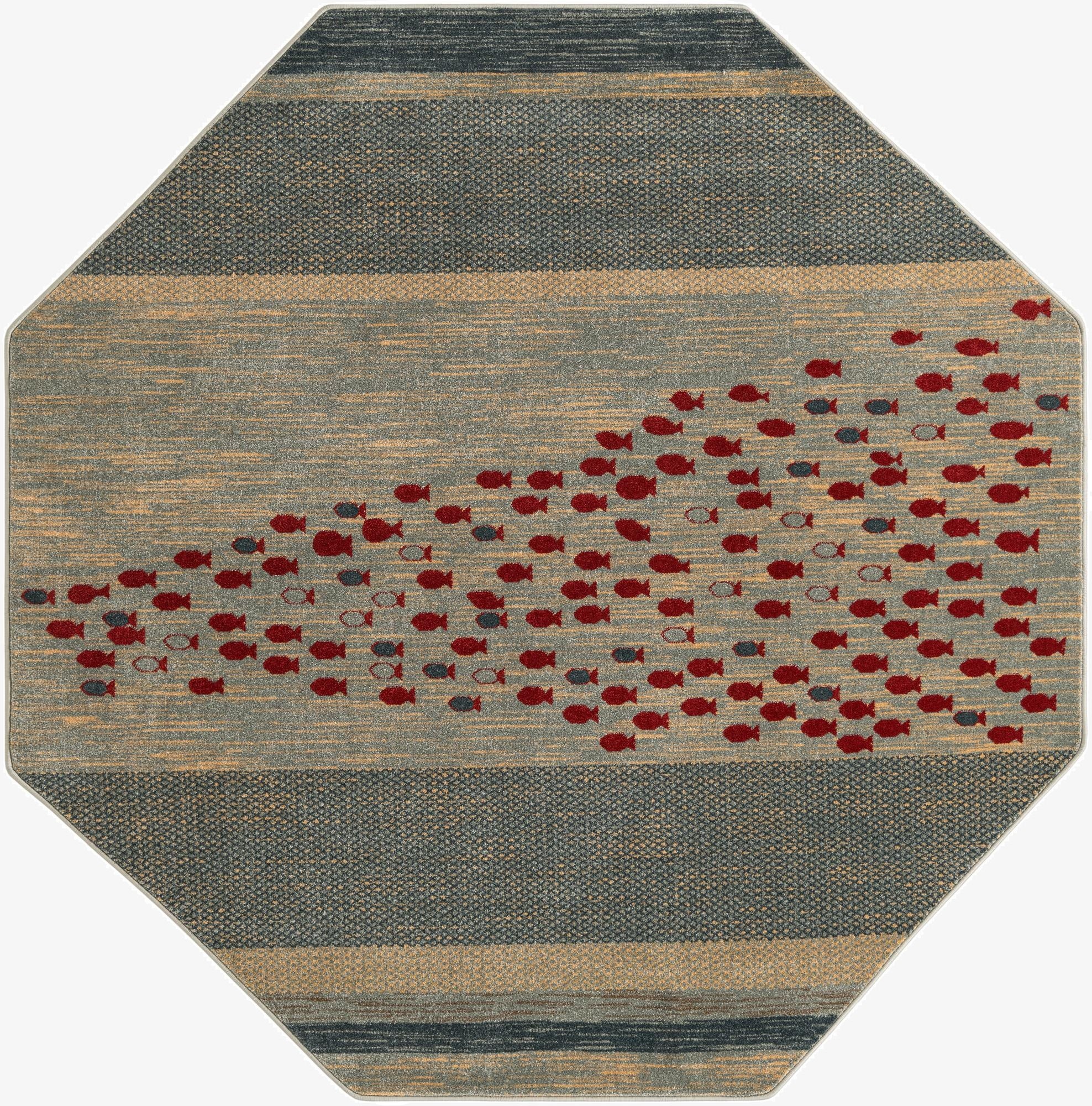  7' x 7' Kashkuli Gabbeh Octagon Rug