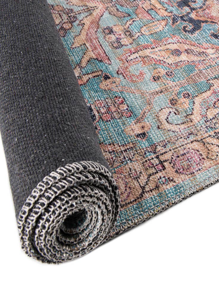 Detail image of  5' 3 x 5' 3  Washable Nostalgia Octagon Rug