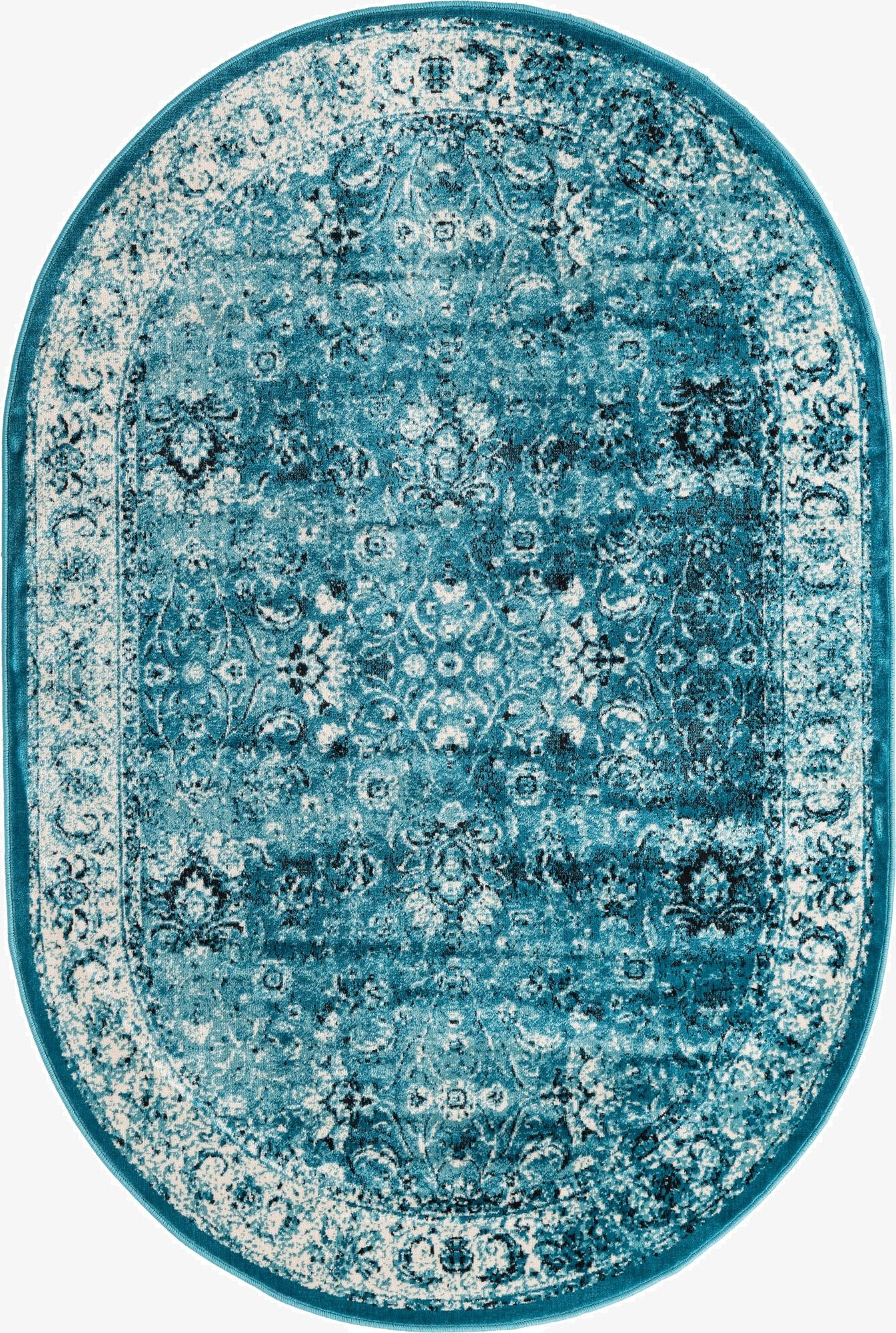  5' 3 x 8' Ankara Oval Rug