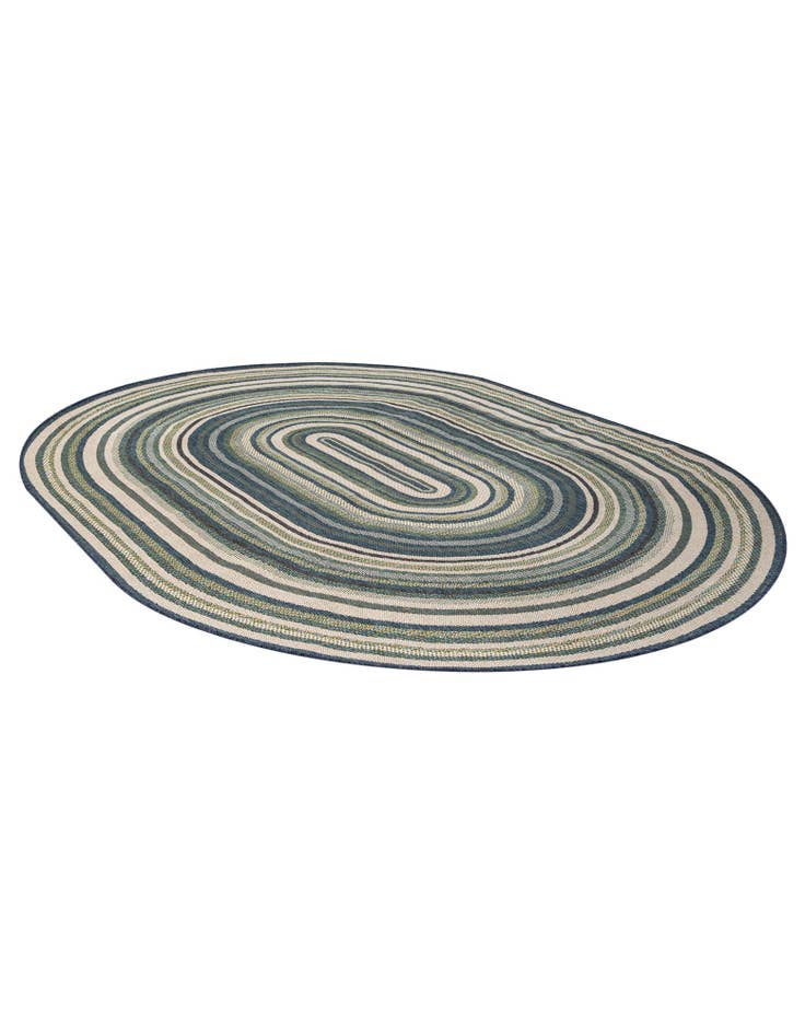 Detail image of  7' 10 x 10'  Washable Baja Indoor / Outdoor Oval Rug