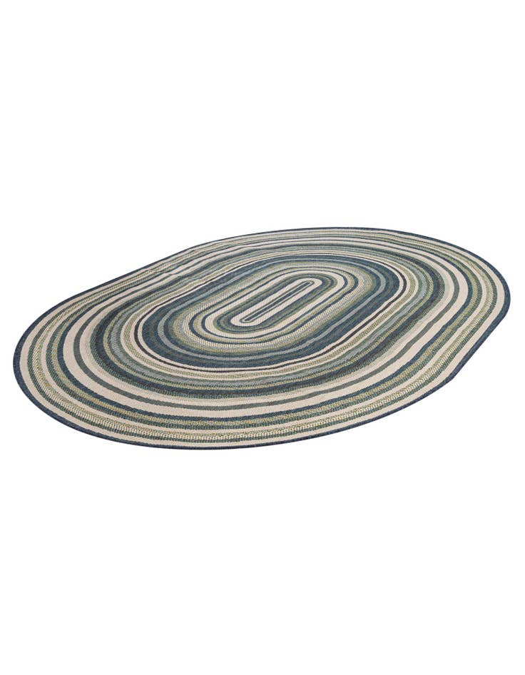 Detail image of  7' 10 x 10'  Washable Baja Indoor / Outdoor Oval Rug