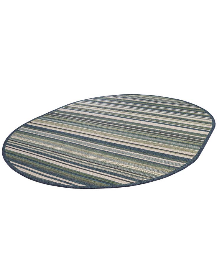 Detail image of  7' 10 x 10'  Washable Baja Indoor / Outdoor Oval Rug