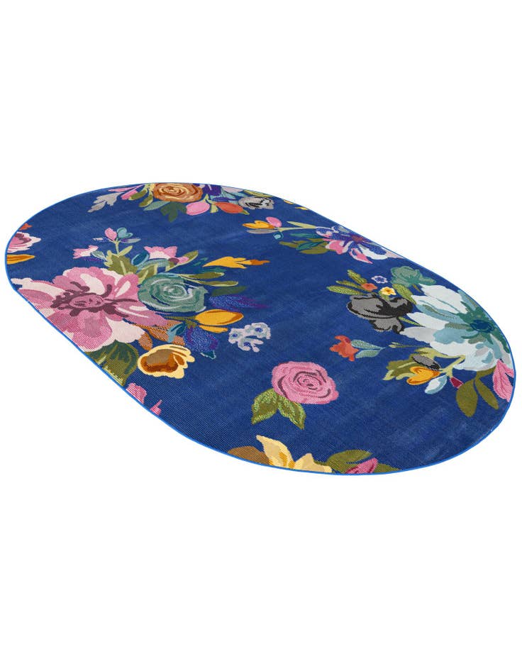 Detail image of  4' x 6' Blossom Oval Rug