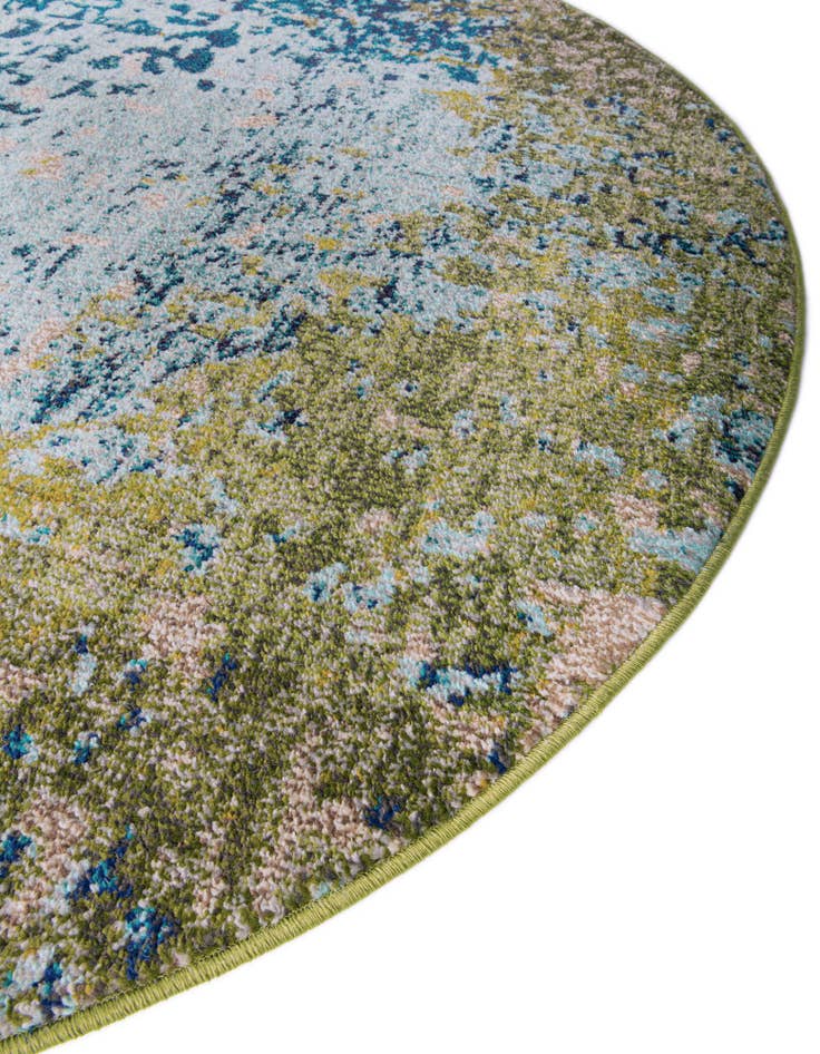 Detail image of  8' x 10'  Washable Hyacinth Oval Rug