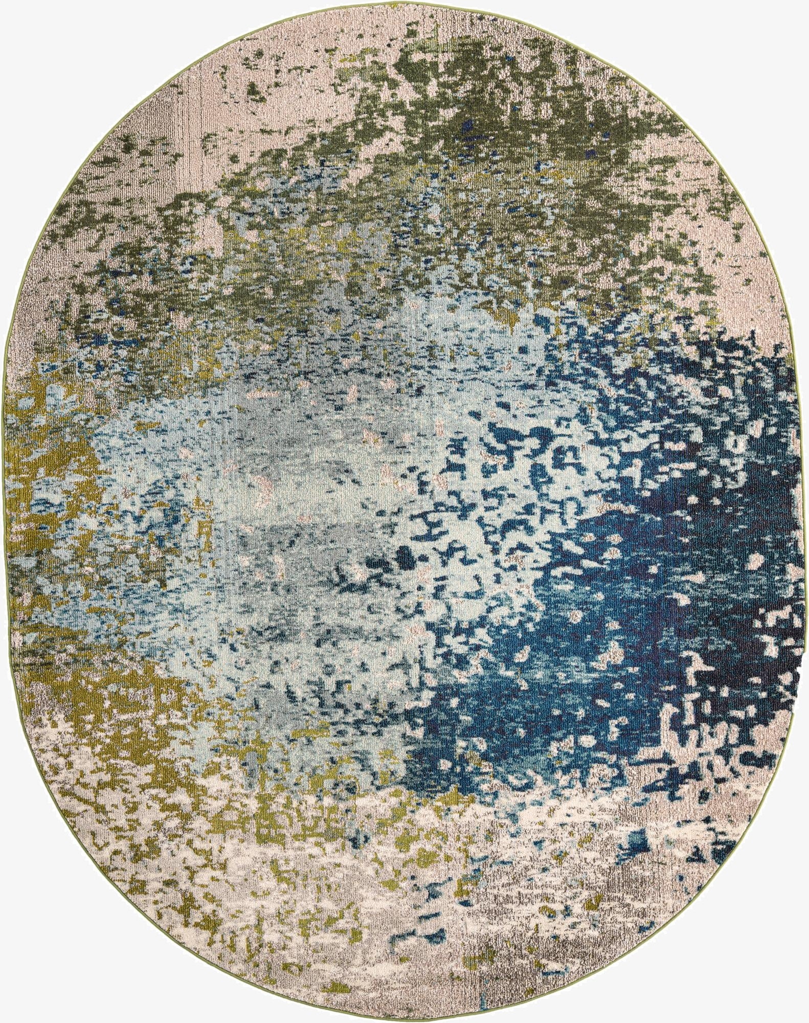  8' x 10'  Washable Hyacinth Oval Rug