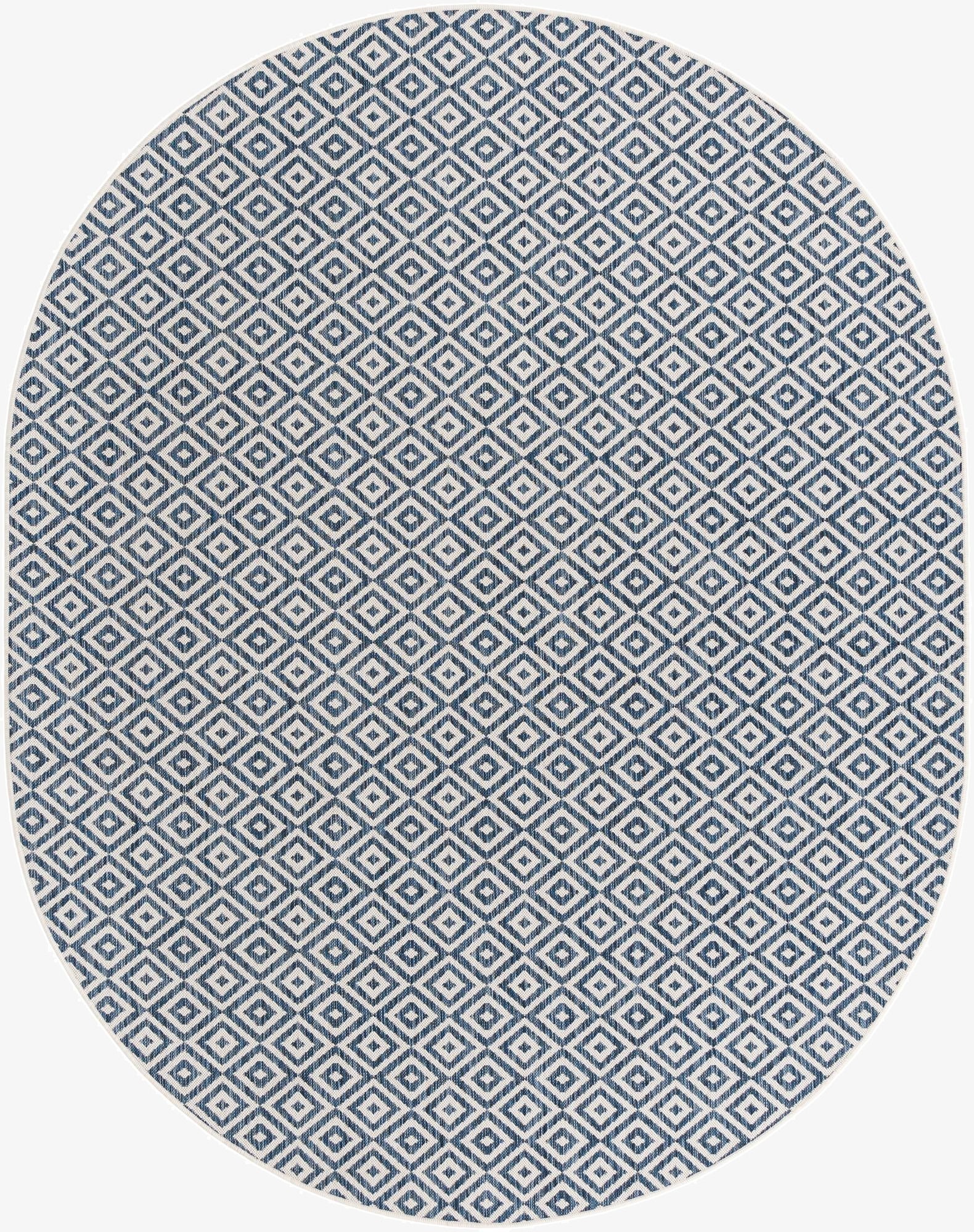  7' 10 x 10'  Washable Jill Zarin Costa Rica Indoor / Outdoor Oval Rug