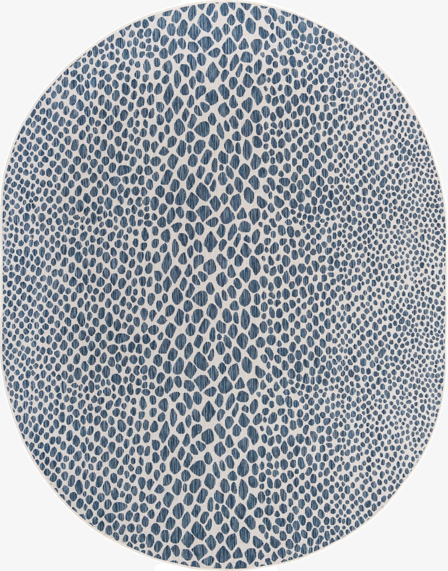  7' 10 x 10'  Washable Jill Zarin Cape Town Indoor / Outdoor Oval Rug