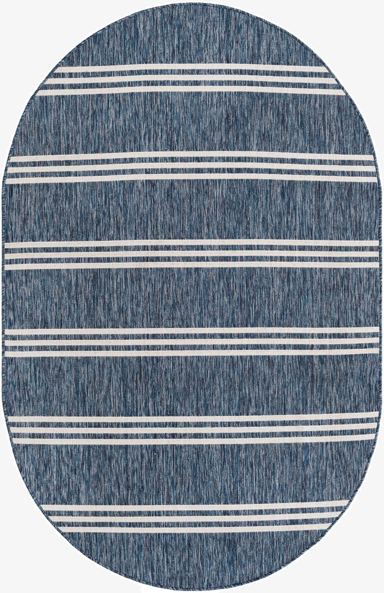  5' 3 x 8'  Washable Jill Zarin Anguilla Indoor / Outdoor Oval Rug