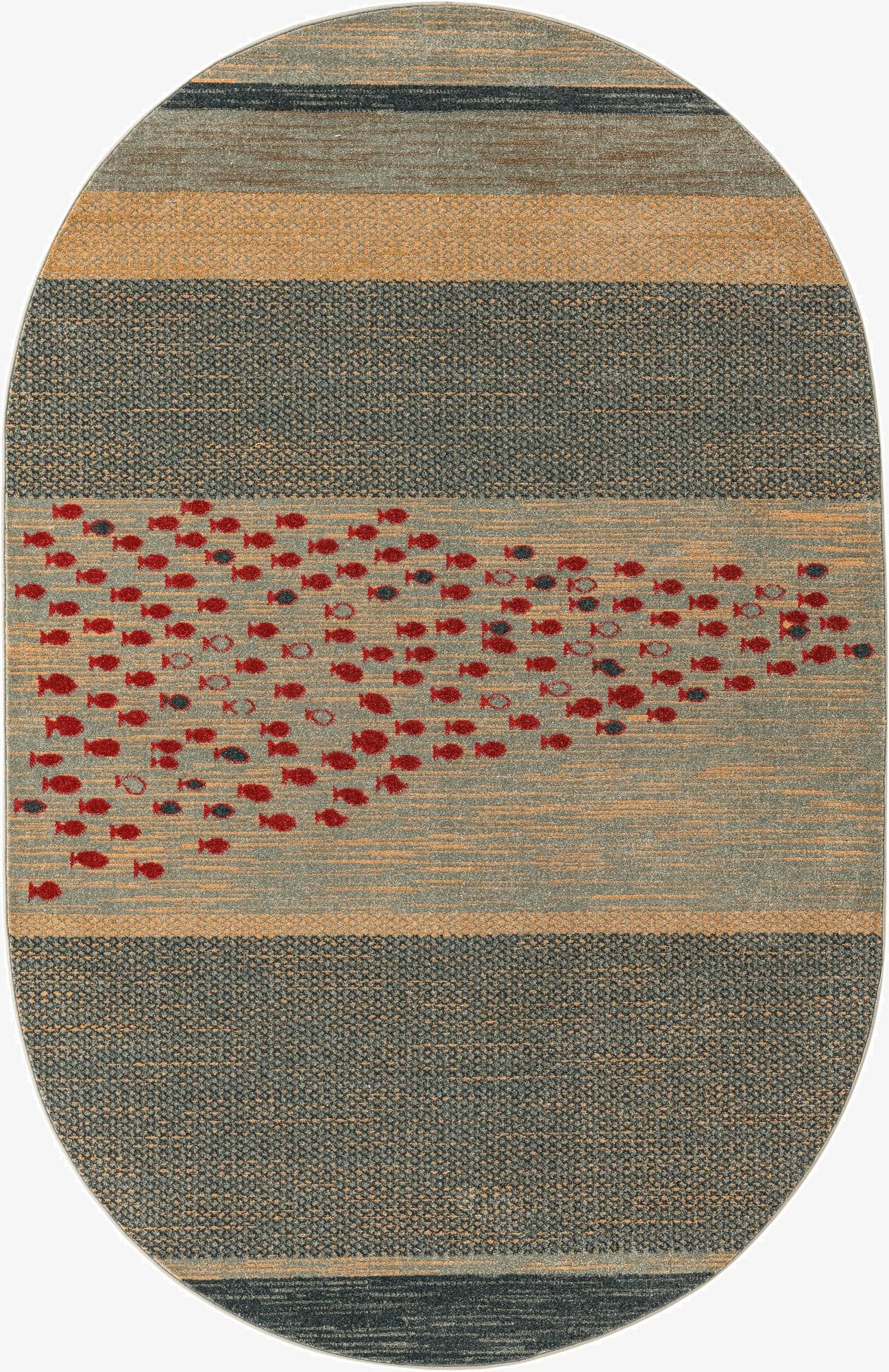 Primary image  5' x 8' Kashkuli Gabbeh Oval Rug