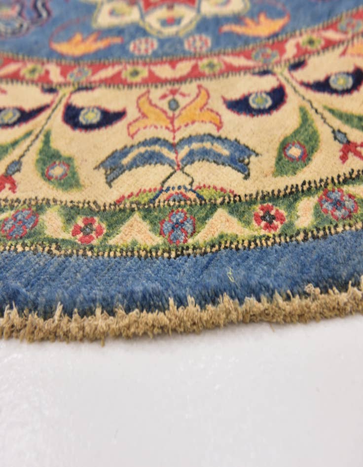 Detail image of  6' 6 x 6' 8  Hand Knotted Kazak Oval Rug