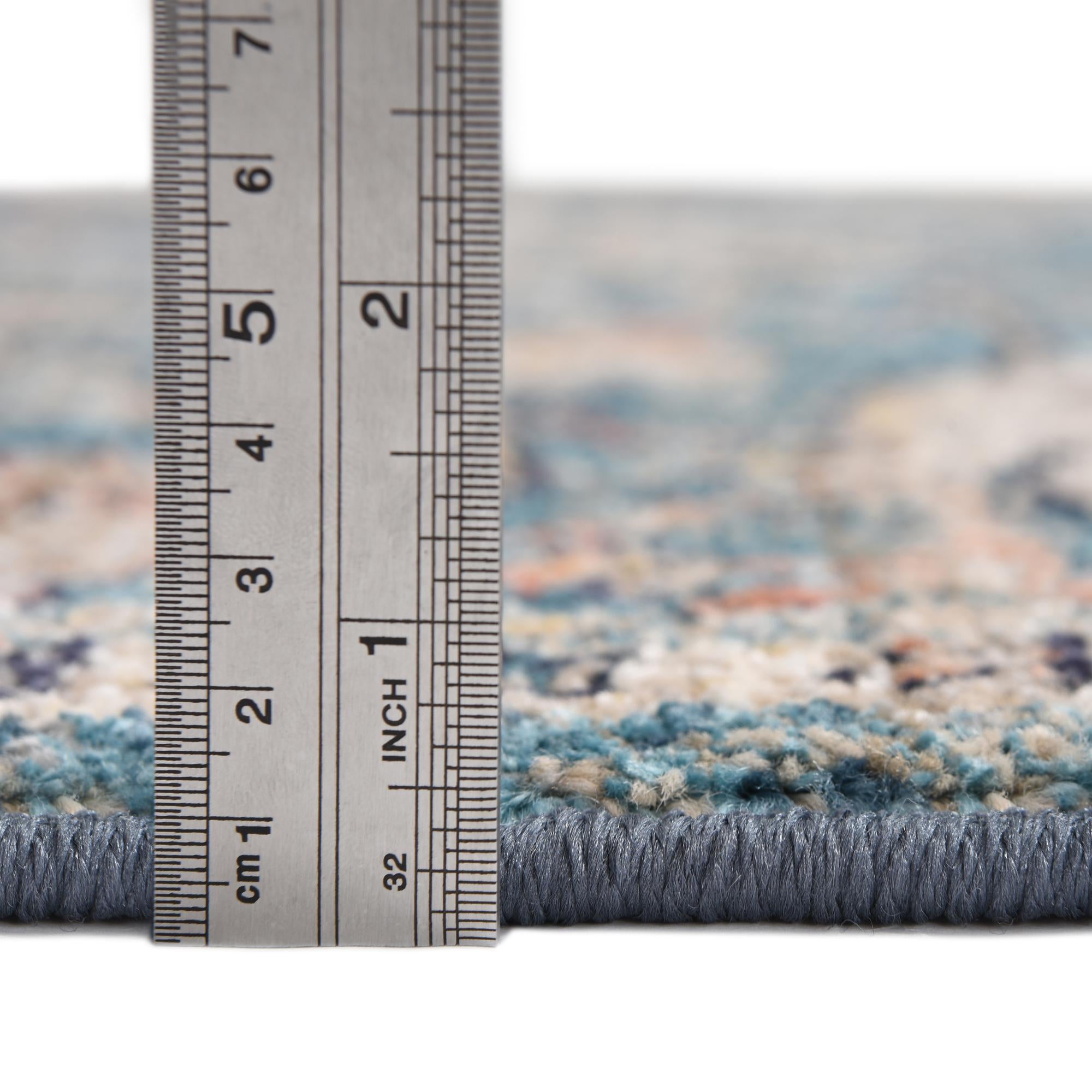 Blue 4' x 6' Lola Oval Rug