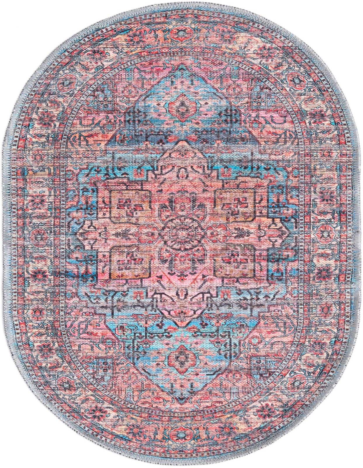 Primary image  2' x 3'  Washable Maahru Oval Rug