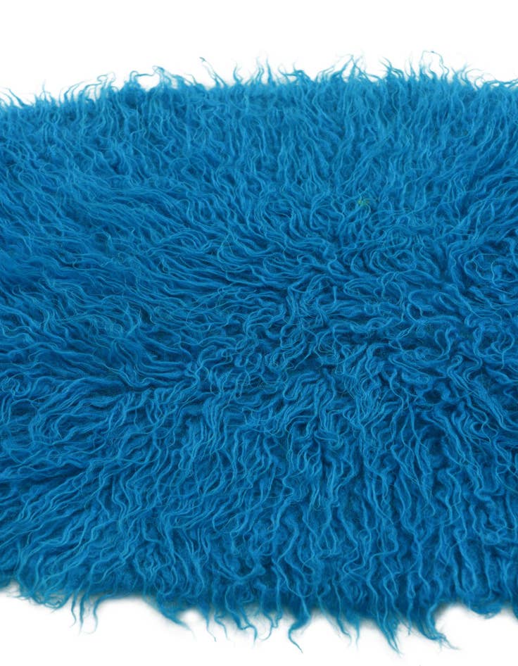 Detail image of  1' 10 x 3' 4  Hand Knotted Moroccan Wool Oval Rug