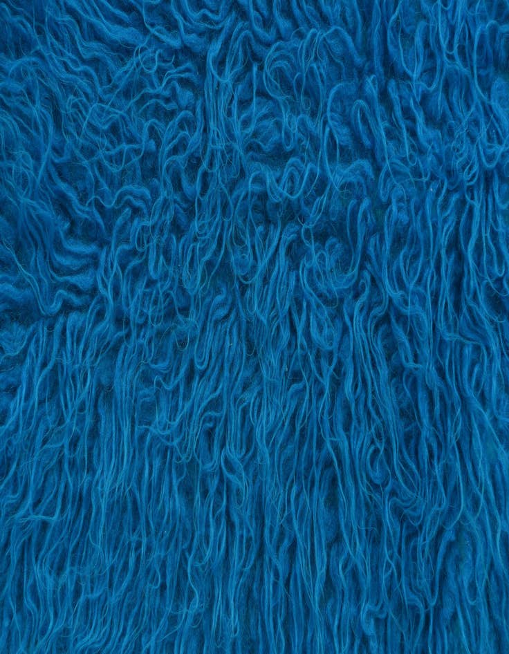 Detail image of  1' 10 x 3' 4  Hand Knotted Moroccan Wool Oval Rug