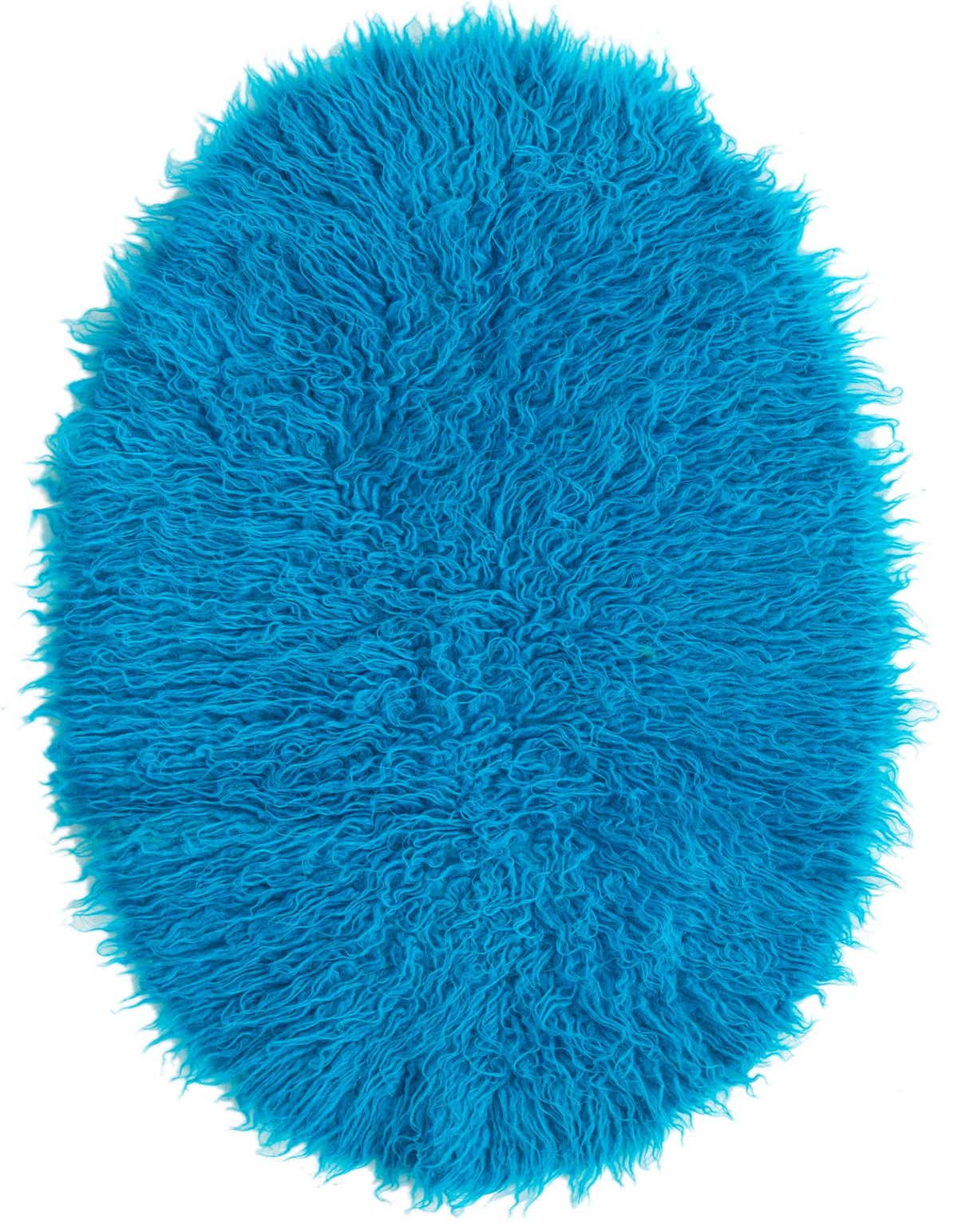 Primary image  1' 10 x 3' 4  Hand Knotted Moroccan Wool Oval Rug