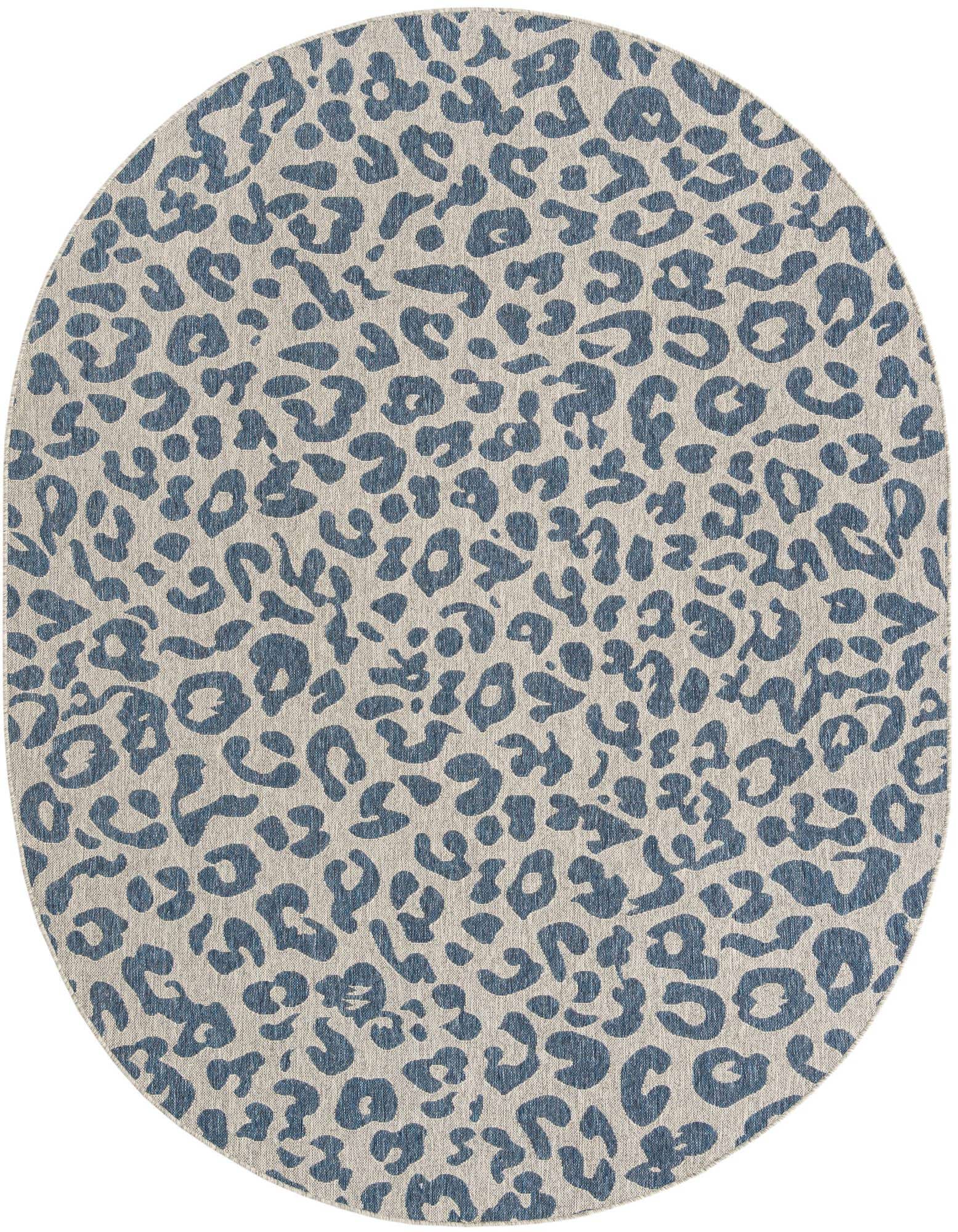 Primary image  7' 10 x 10'  Washable Safari Indoor / Outdoor Oval Rug