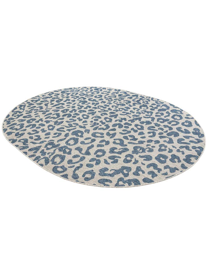 Detail image of  7' 10 x 10'  Washable Safari Indoor / Outdoor Oval Rug
