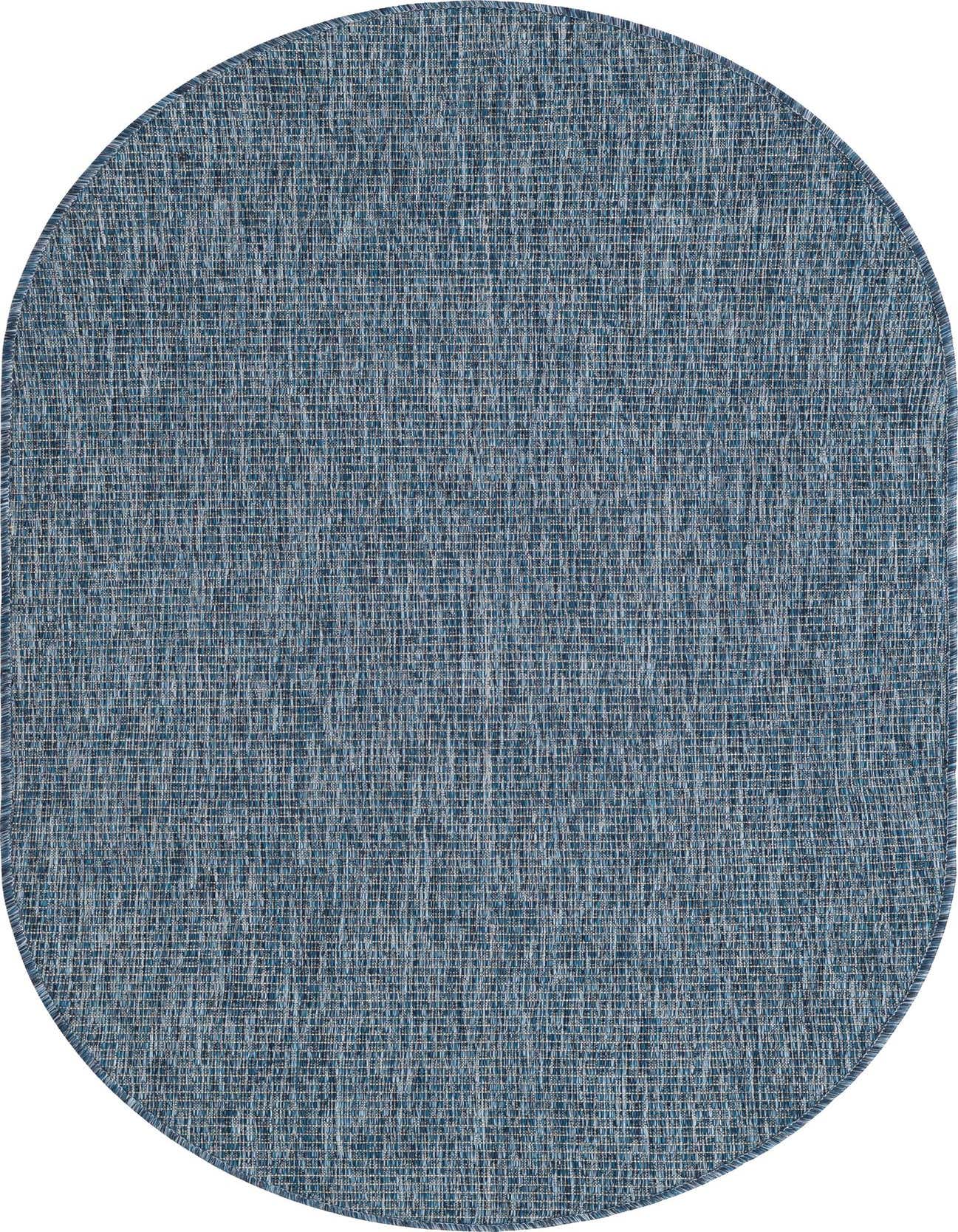 Primary image  3' x 5' 3  Washable Solid Indoor / Outdoor Oval Rug