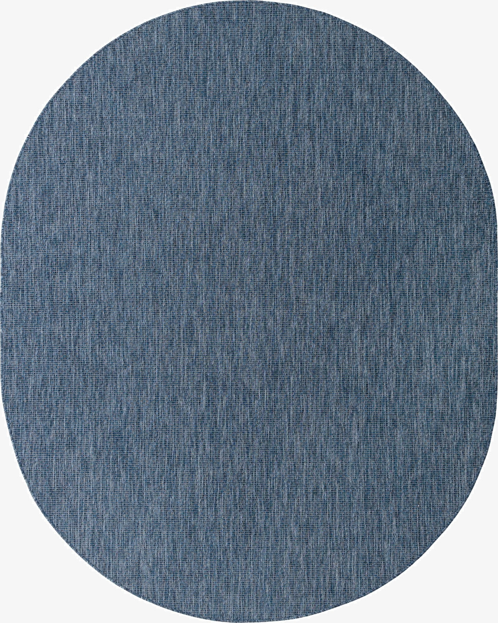 Primary image  7' 10 x 10'  Washable Solid Indoor / Outdoor Oval Rug