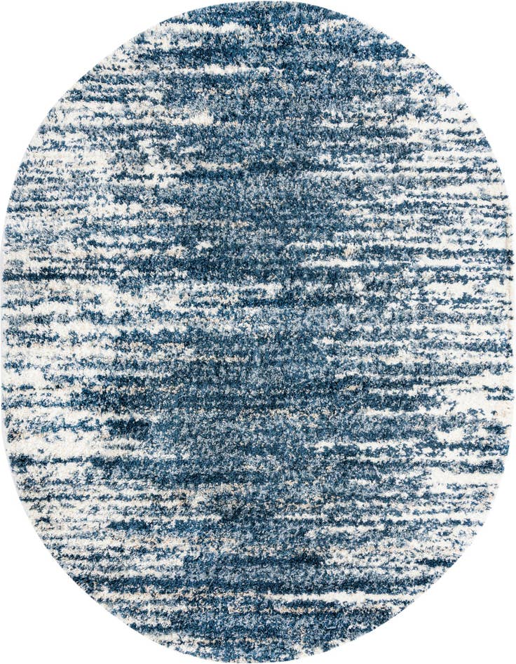 Detail image of  7' 10 x 10' Serenity Shag Oval Rug