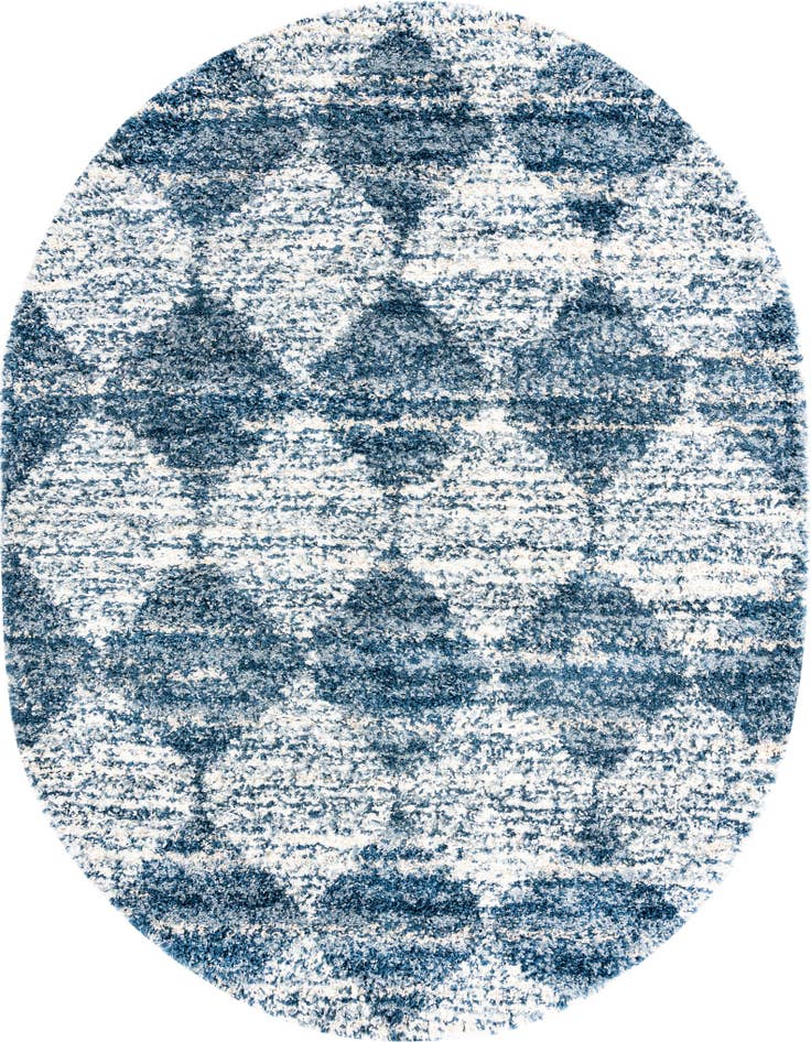 Detail image of  7' 10 x 10' Serenity Shag Oval Rug