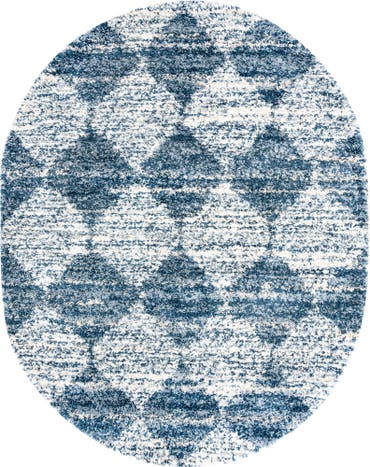  7' 10 x 10' Serenity Shag Oval Rug