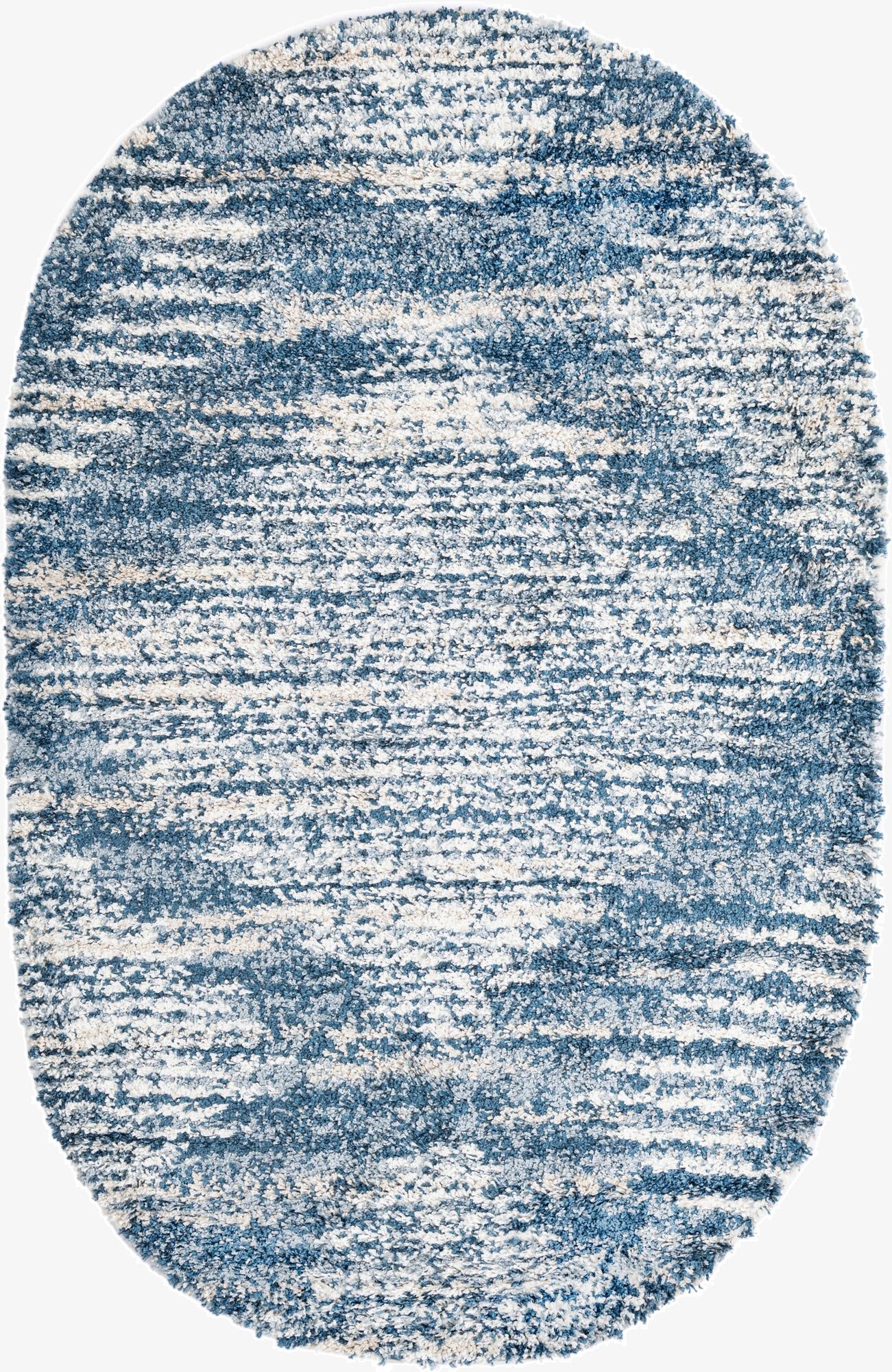  5' 3 x 8' Serenity Shag Oval Rug