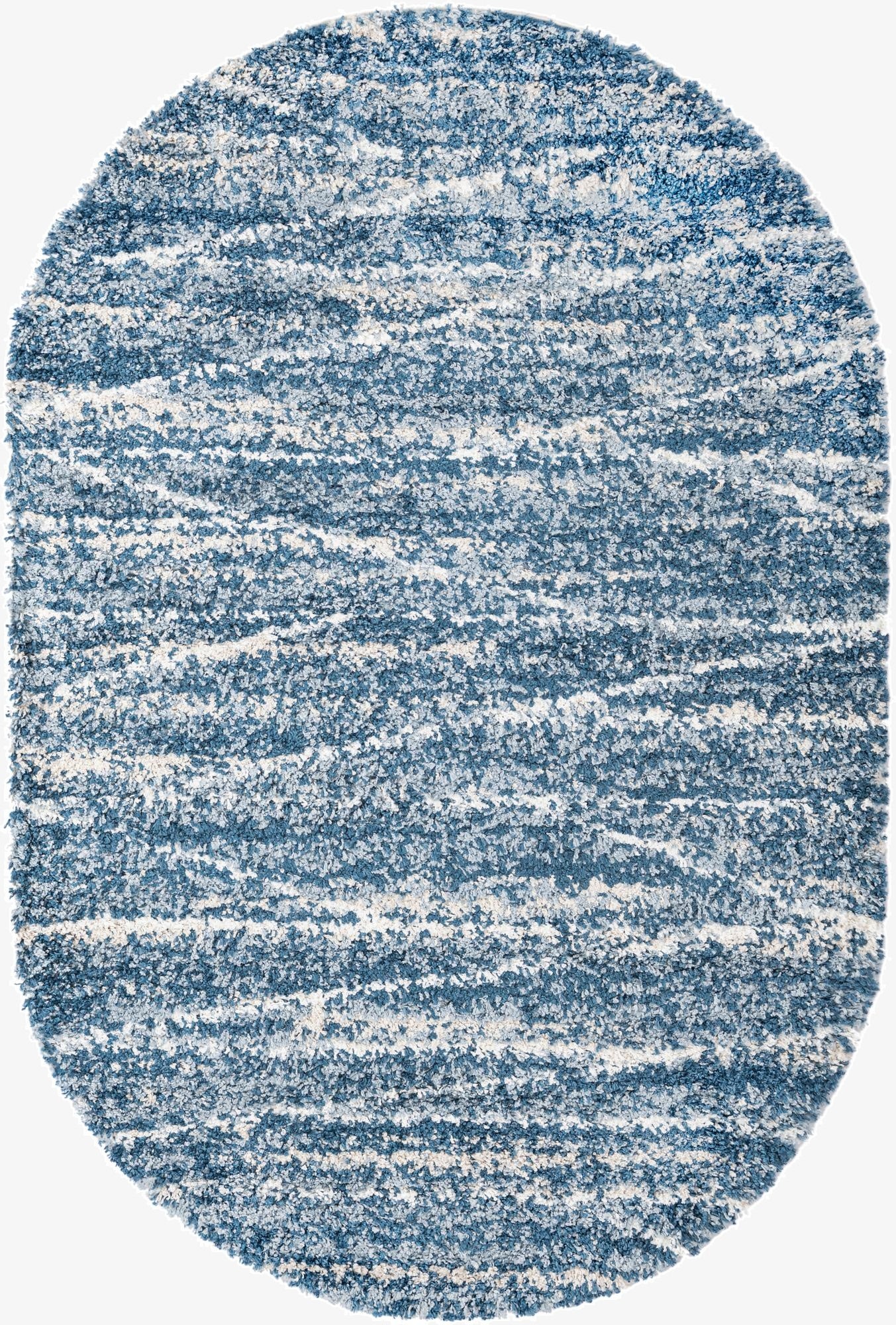  5' 3 x 8' Serenity Shag Oval Rug