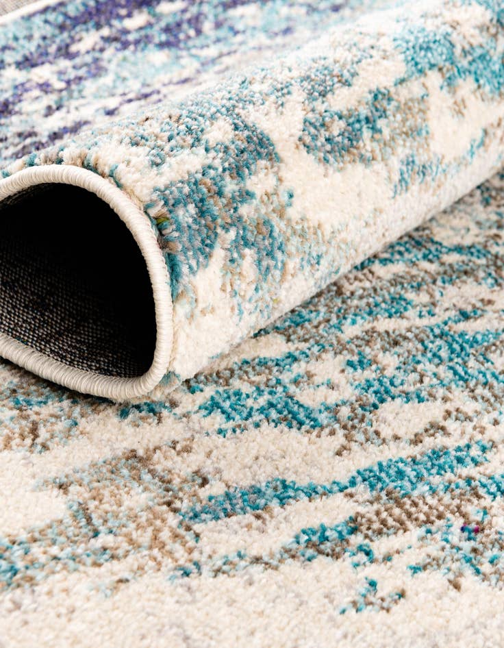 Detail image of  7' 10 x 10'  Washable Vivid Oval Rug