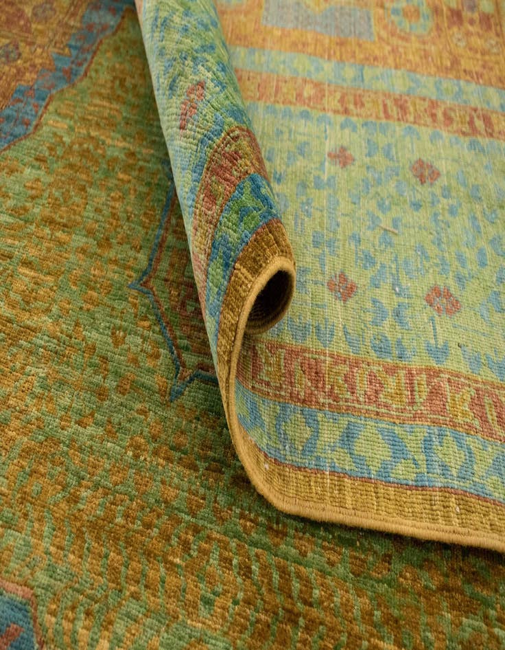 Detail image of  4' 11 x 6' 6 Amina Wool Rug