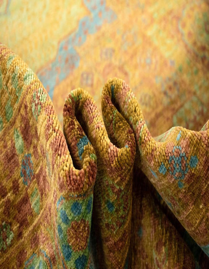 Detail image of  4' 11 x 6' 6 Amina Wool Rug