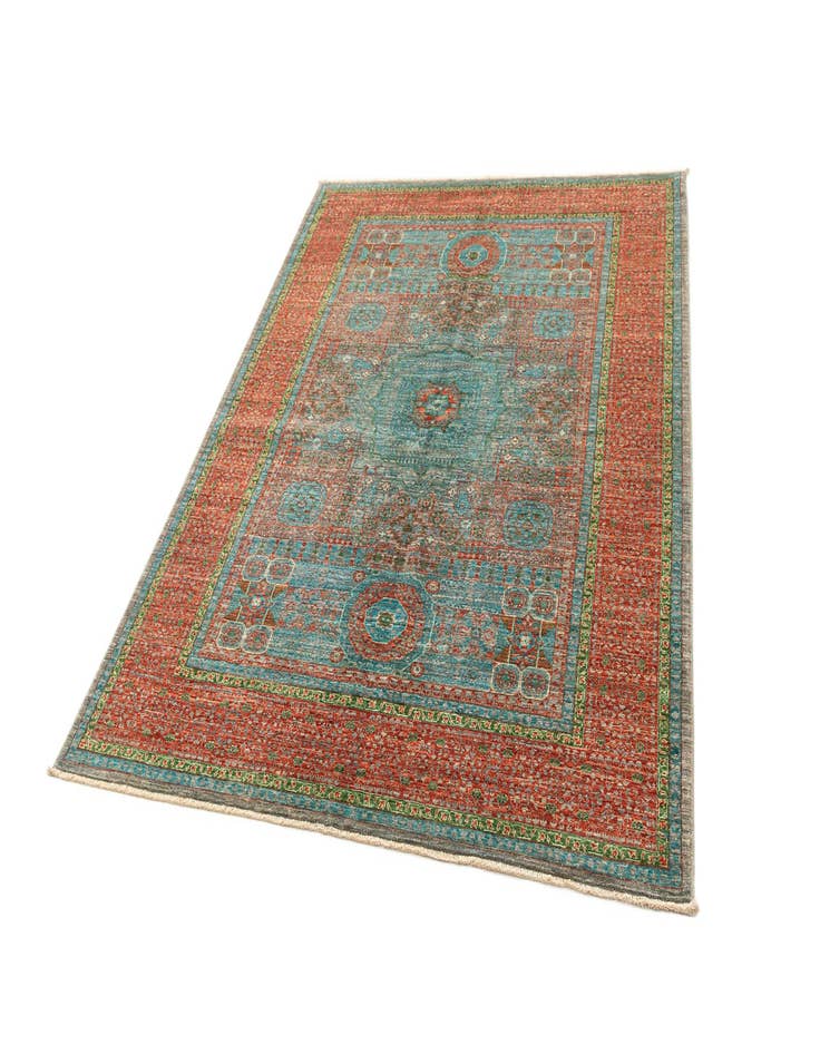 Detail image of  5' 10 x 7' 10  Hand Knotted Amina Rug