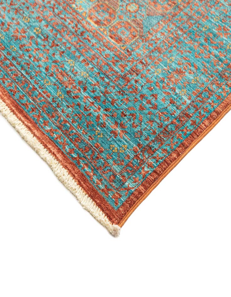 Detail image of  5' 10 x 8'  Hand Knotted Amina Rug