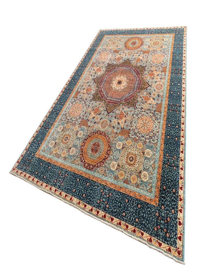 Detail image of  9' 8 x 13' 11  Hand Knotted Amina Rug