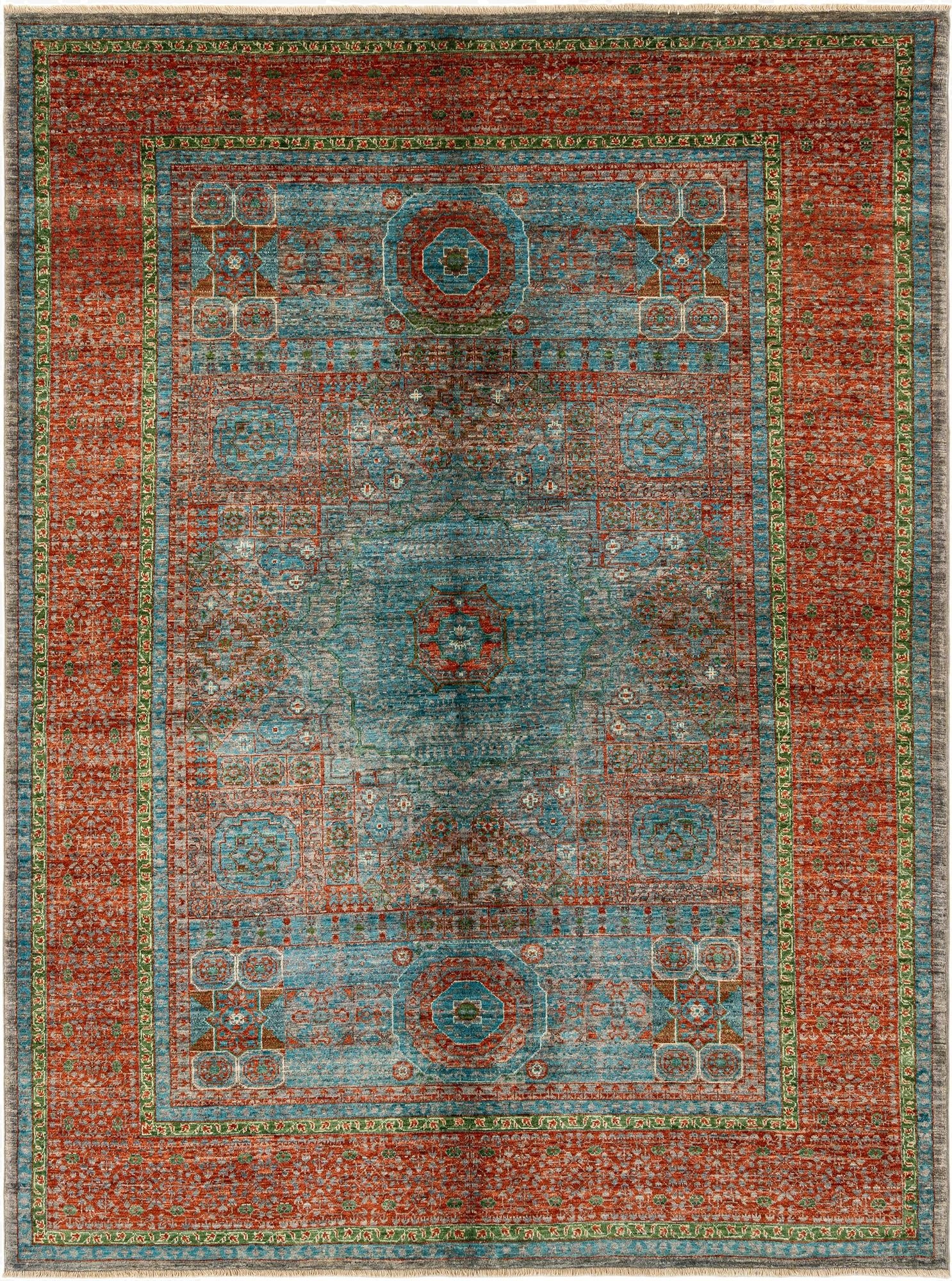  5' 10 x 7' 10  Hand Knotted Amina Rug