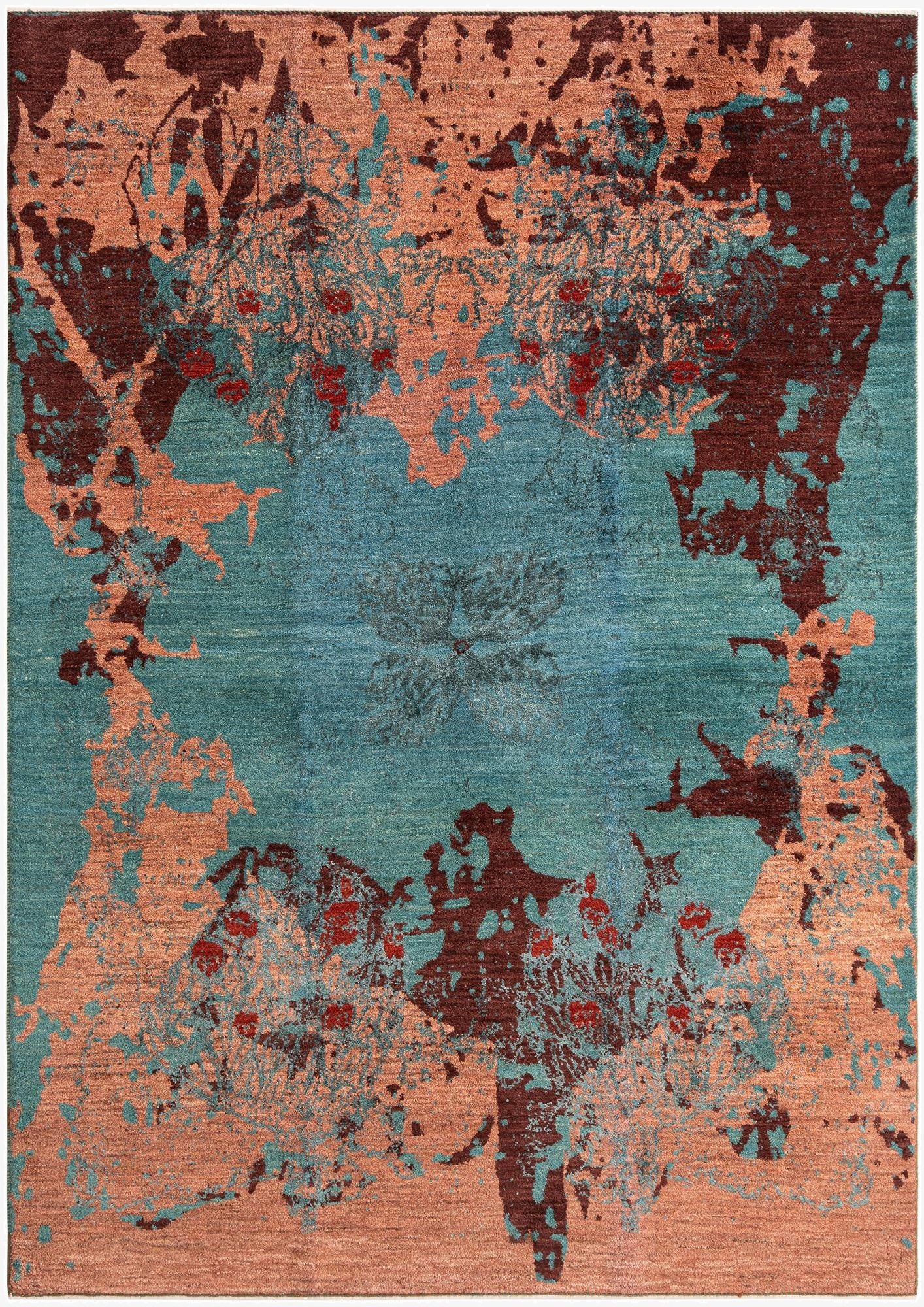  5' 6 x 7' 9  Hand Knotted Anar Rug