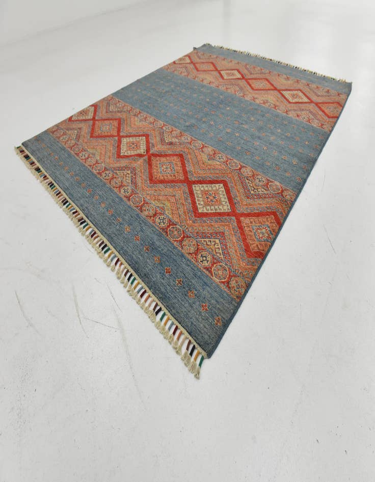 Detail image of  5' 9 x 7' 7  Hand Knotted Ariana Ziegler Rug